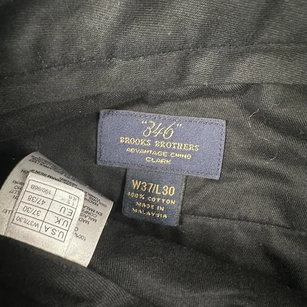 Brooks Brothers Pants Mens 37x30 Blue Clark Fit‎ Advantage Chino Dress Casual